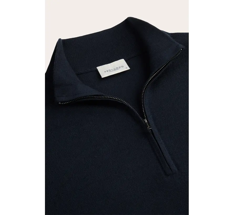 Profuomo Half Zip Pullover Wol Navy (PP2J00014A)