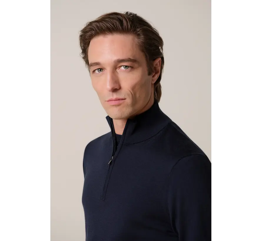 Profuomo Half Zip Pullover Wol Navy (PP2J00014A)