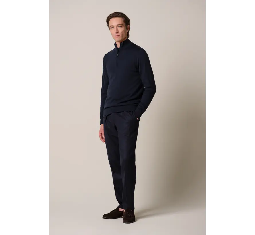 Profuomo Half Zip Pullover Wol Navy (PP2J00014A)