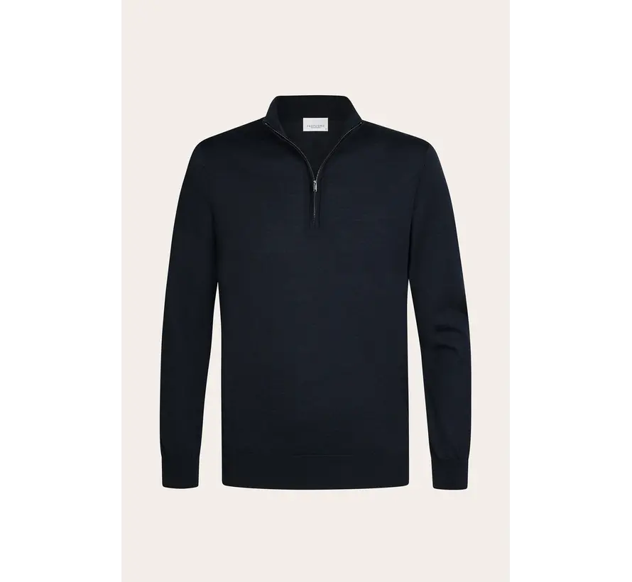 Profuomo Half Zip Pullover Wol Navy (PP2J00014A)