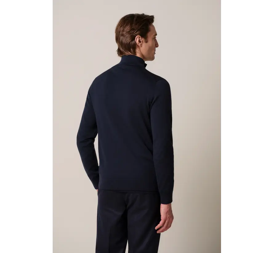 Profuomo Half Zip Pullover Wol Navy (PP2J00014A)