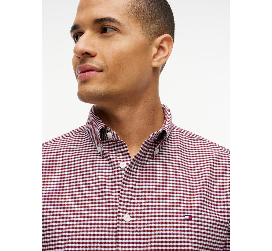 Tommy Hilfiger Overhemd Heritage Oxford Burgundy ( MW0MW36395 - 0QJ)