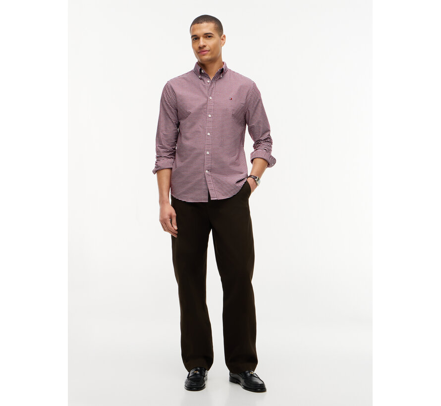 Tommy Hilfiger Overhemd Heritage Oxford Burgundy ( MW0MW36395 - 0QJ)