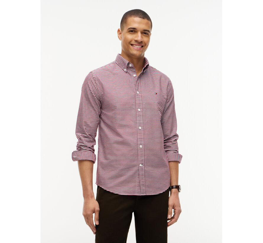 Tommy Hilfiger Overhemd Heritage Oxford Burgundy ( MW0MW36395 - 0QJ)