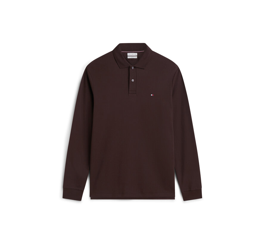 Tommy Hilfiger Longsleeve Polo Liquid Cotton Chocolate (MW0MW37317 - HJT)