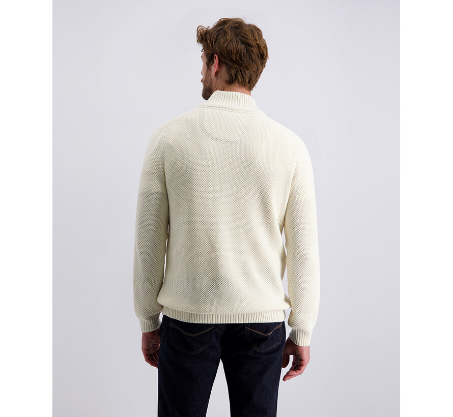 Pierre Cardin Half Zip Trui Offwhite (51502.5114 - 1009)