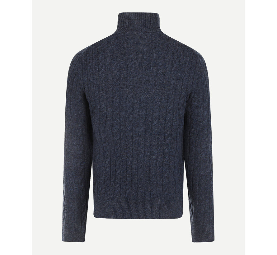 McGregor Half Zip Trui Cable Lamswol Navy (MM262.1204.02 - 2100)