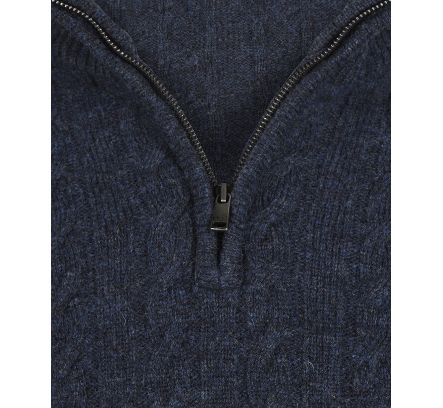 McGregor Half Zip Trui Cable Lamswol Navy (MM262.1204.02 - 2100)
