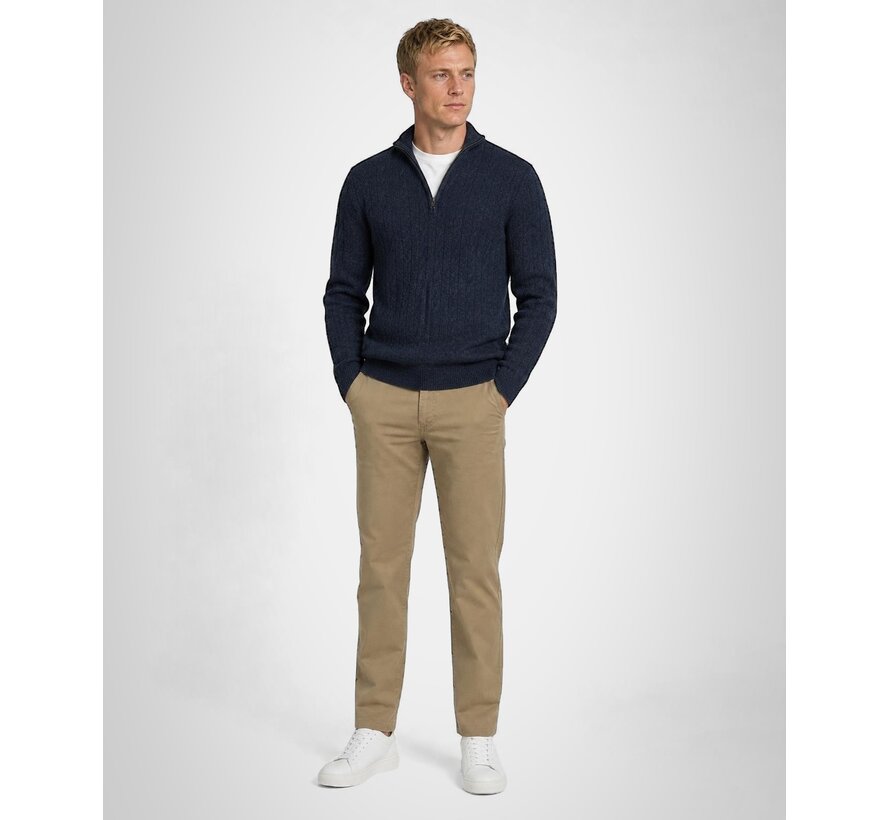 McGregor Half Zip Trui Cable Lamswol Navy (MM262.1204.02 - 2100)
