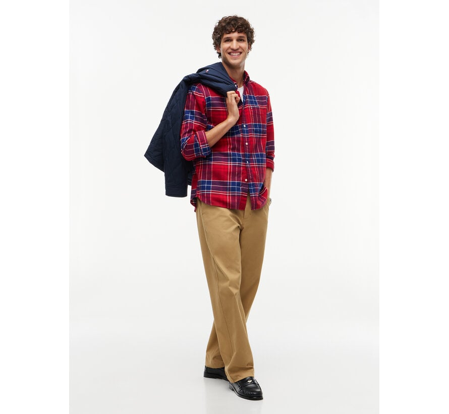 Tommy Hilfiger Overhemd Flannel Regular Fit Red Check (MW0MW44592 - 0QJ)