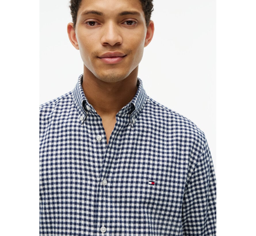 Tommy Hilfiger Overhemd Flannel Gingham Dobby Navy (MW0MW446040 - 0MS)