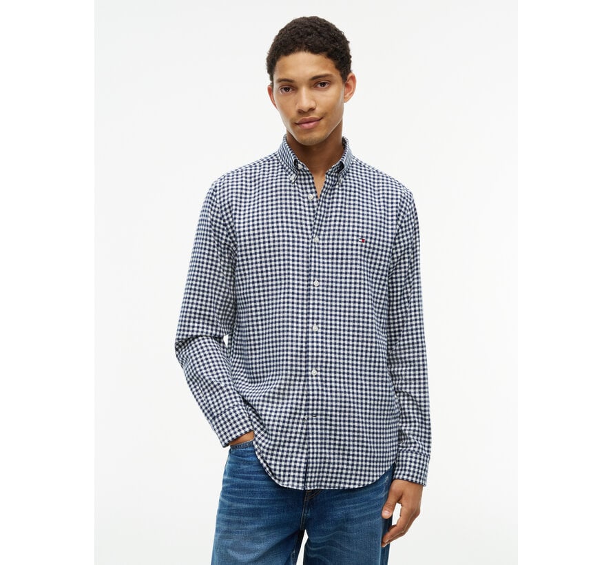 Tommy Hilfiger Overhemd Flannel Gingham Dobby Navy (MW0MW446040 - 0MS)