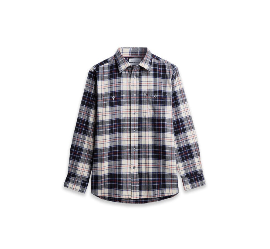 Tommy Hilfiger Overhemd Tartan Flannel Ivory Check (MW0MW44611 - 0QY)