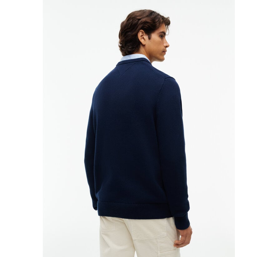 Tommy Hilfiger Crew Neck Trui Flag Navy (MW0MW44816 - DCC)