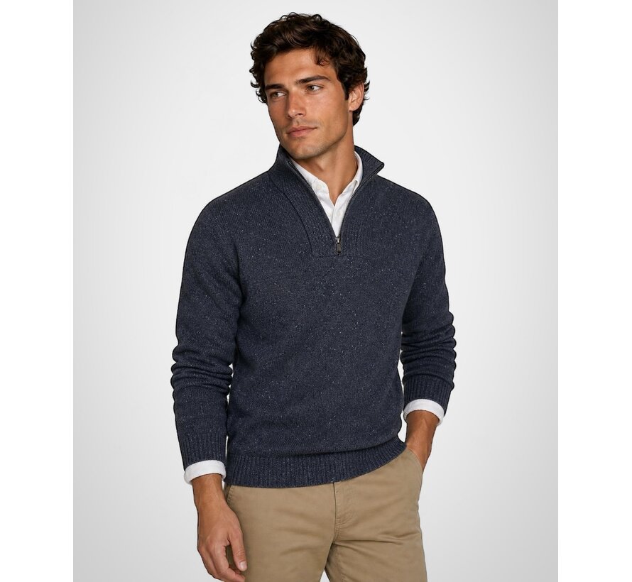 McGregor Trui Zip Mock Fishermans Navy (MM262.1204.04 - 2100)