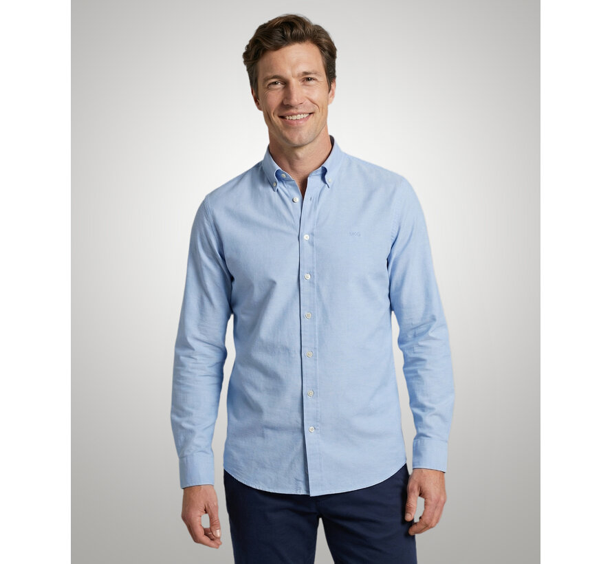 McGregor Overhemd Pique Stretch Light Blue (MM262.6001.01 - 2001)