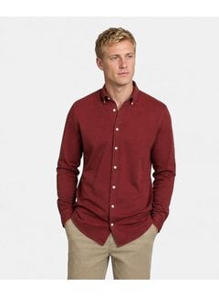 McGregor McGregor Overhemd Pique Stretch Burgundy (MM262.6001.01 - 4215)