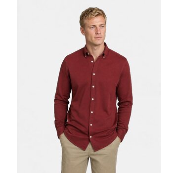 McGregor Overhemd Pique Stretch Burgundy (MM262.6001.01 - 4215)