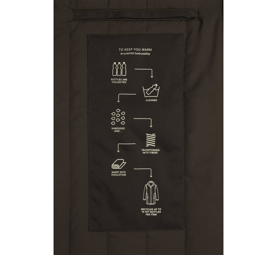 Profuomo Winterjas Coat Magnet Dark Brown (PPXU30002C)