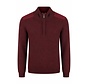 Fellows United Pullover Half Zip Twill Placket Red (62.1142 - 181)