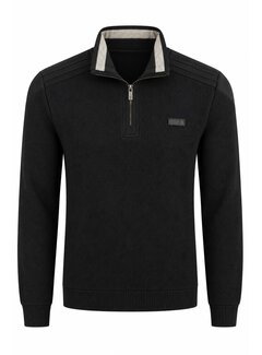 Fellows United Fellows United Trui Half Zip Structure Navy (62.2618 - 110)