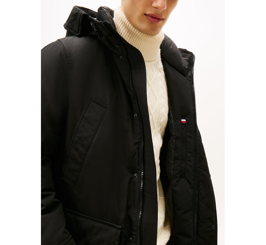 Tommy Hilfiger Winterjas Parka Rockie Down Black (MW0MW40632 - BDS)