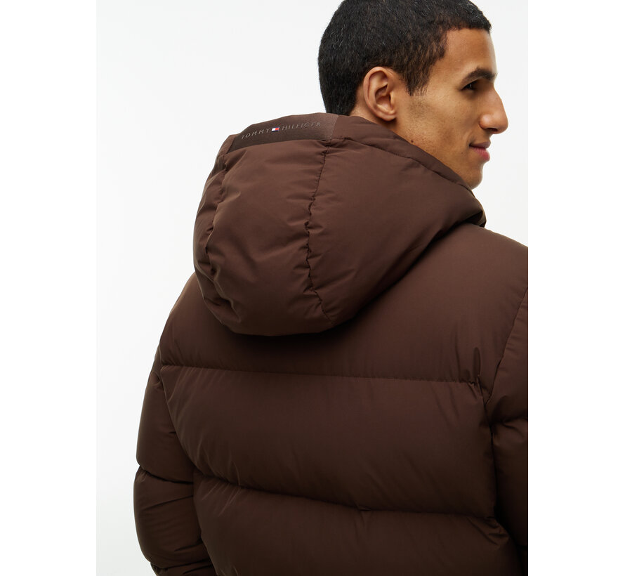 Tommy Hilfiger Winterjas Down Hooded Puffer Dark Coffee (MW0MW45303 - GOP)