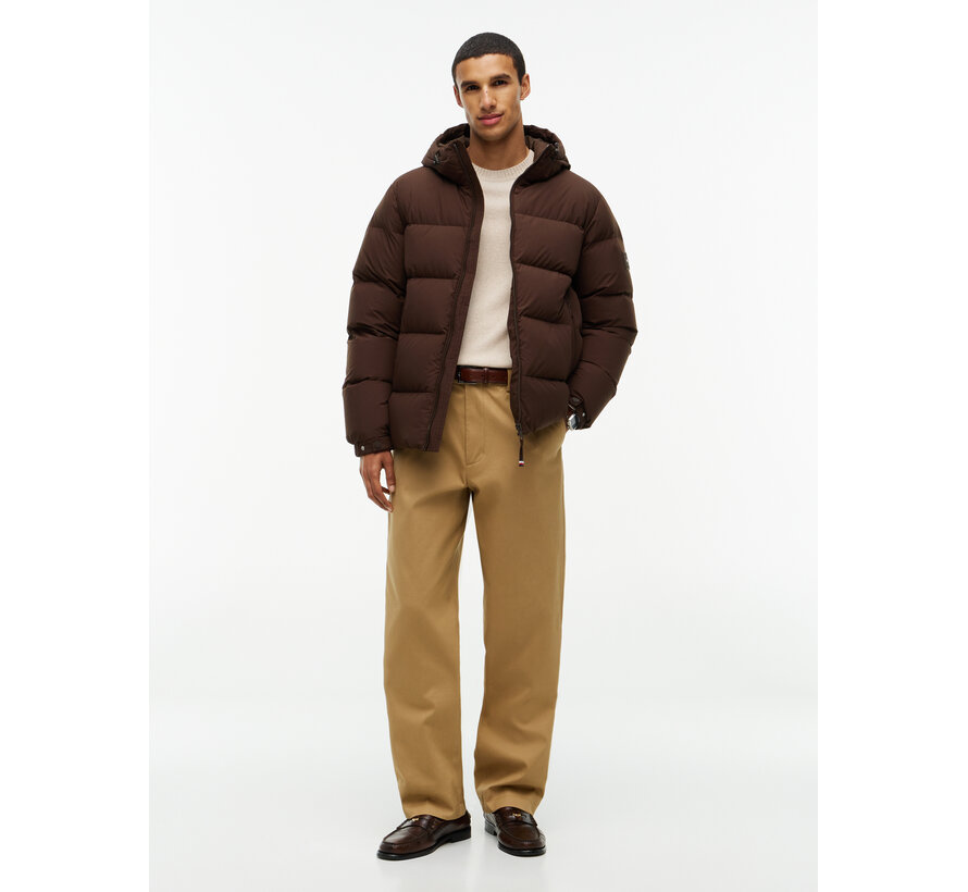 Tommy Hilfiger Winterjas Down Hooded Puffer Dark Coffee (MW0MW45303 - GOP)