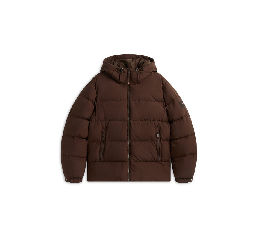 Tommy Hilfiger Winterjas Down Hooded Puffer Dark Coffee (MW0MW45303 - GOP)