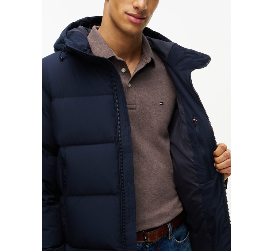Tommy Hilfiger Winterjas Down Hooded Puffer Navy (MW0MW45303 - DW5)