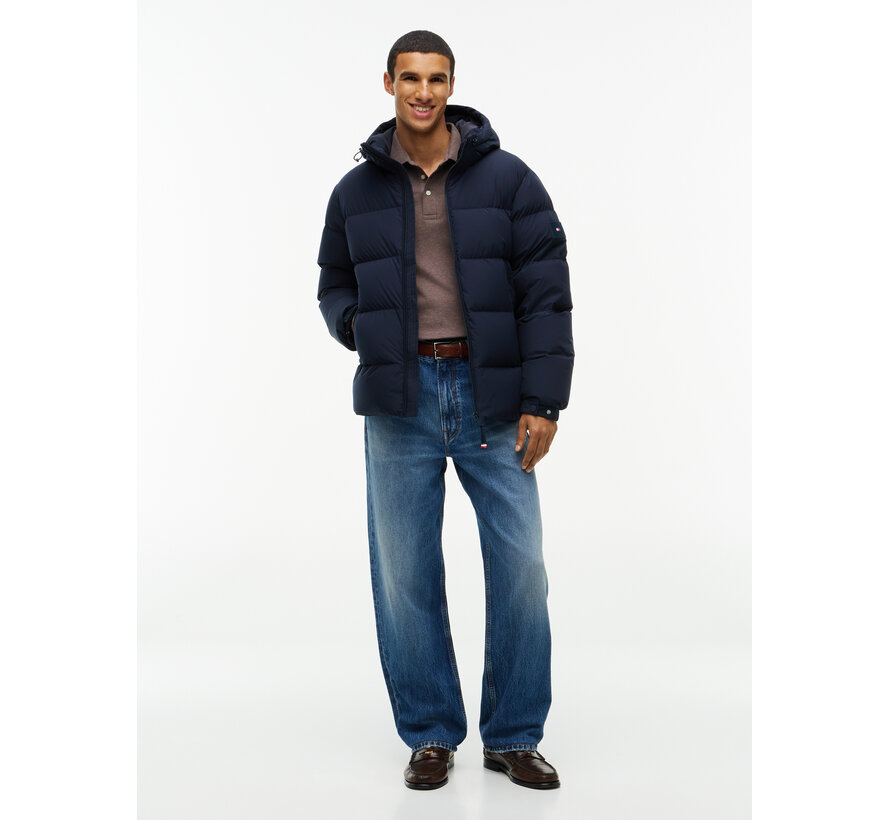 Tommy Hilfiger Winterjas Down Hooded Puffer Navy (MW0MW45303 - DW5)