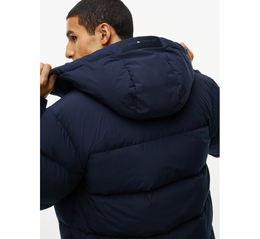 Tommy Hilfiger Winterjas Down Hooded Puffer Navy (MW0MW45303 - DW5)