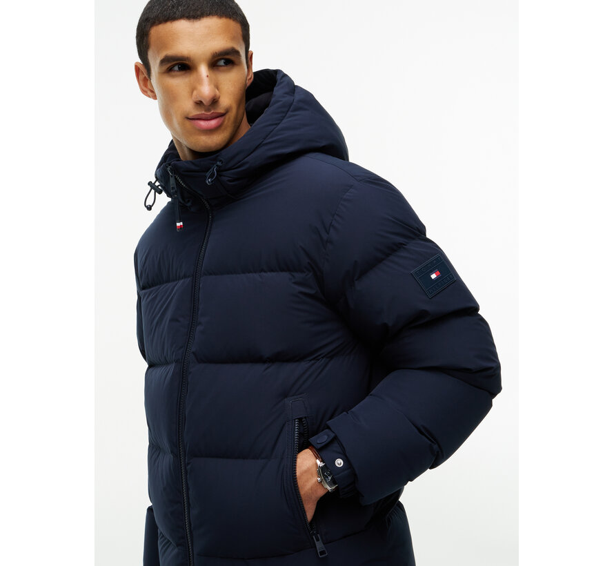 Tommy Hilfiger Winterjas Down Hooded Puffer Navy (MW0MW45303 - DW5)