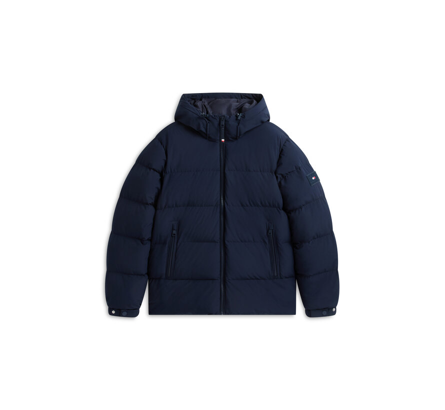 Tommy Hilfiger Winterjas Down Hooded Puffer Navy (MW0MW45303 - DW5)