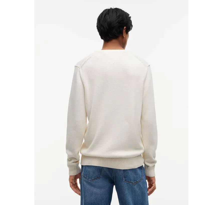 Tommy Hilfiger Crew Neck Trui Flag Ivory (MW0MW44816 - Z00)