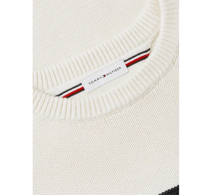 Tommy Hilfiger Crew Neck Trui Flag Ivory (MW0MW44816 - Z00)
