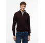 Tommy Hilfiger Half Zip Pullover Structure Cotton/Cashmere Chocolate (MW0MW44760 - HJT)