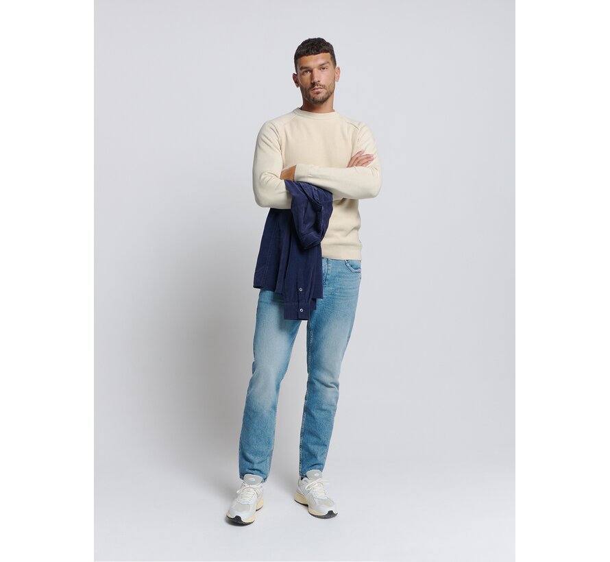No Excess Pullover Crewneck Solid Relief Knit Kit (26231104 - 013)