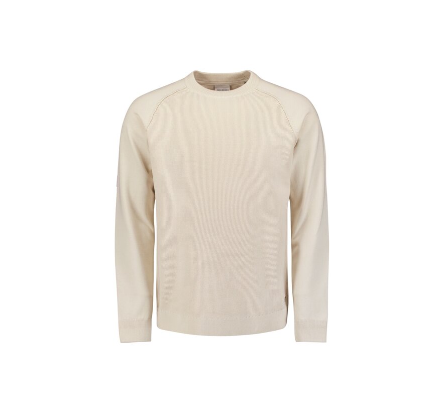 No Excess Pullover Crewneck Solid Relief Knit Kit (26231104 - 013)