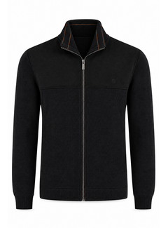 Fellows United Fellows United Vest Cardigan Waffle Structure Navy (62.2609 - 110)