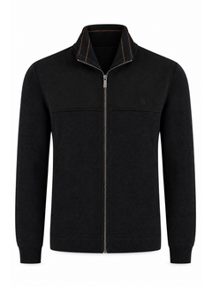 Fellows United Vest Cardigan Waffle Structure Navy (62.2609 - 110)