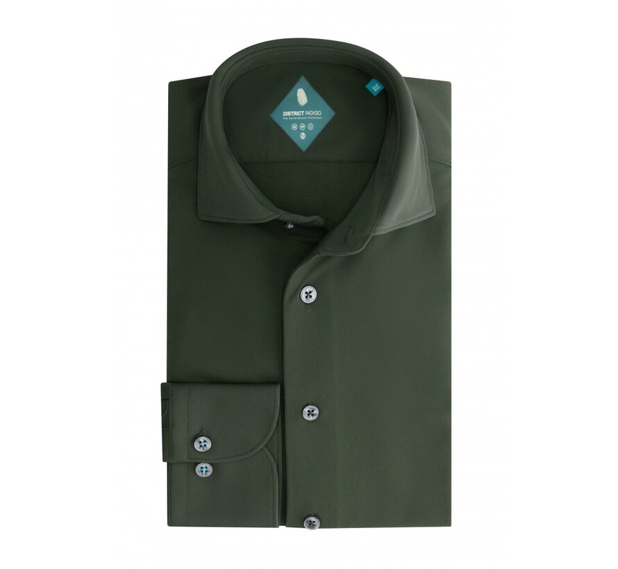 District Indigo Pique Performance Shirt Dark Green (7.31.025.780 - 074)