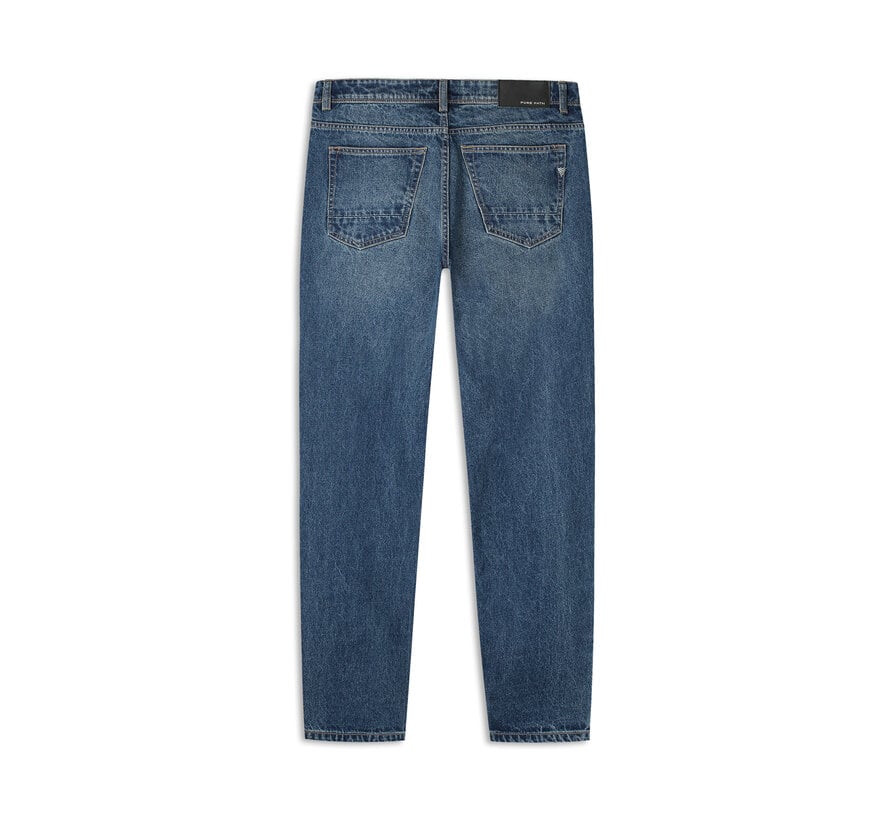 Pure Path Jeans The Aiden Loose Fit Denim Dark Blue (W1591)