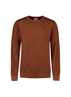 No Excess Pullover Crewneck Plated Structure Knit Terra (29230821 - 141)
