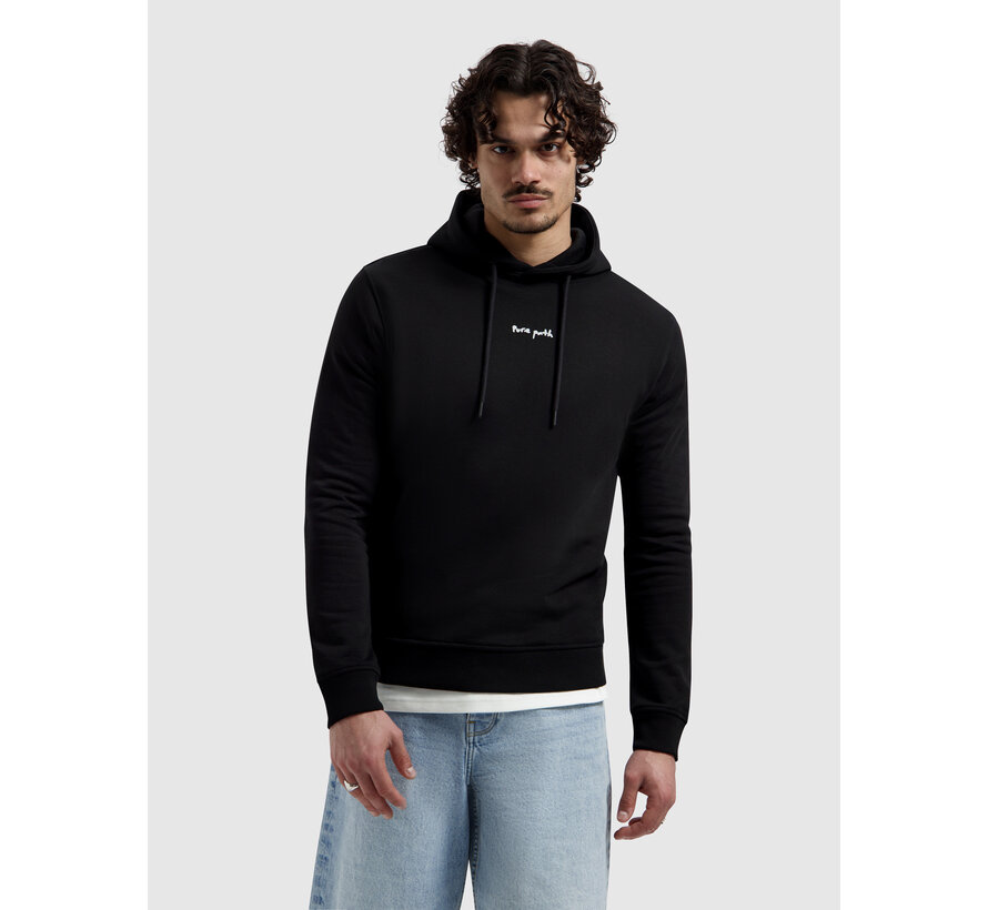 Pure Path Pixel Flower Hooded Sweater Black (26010315 - 02)