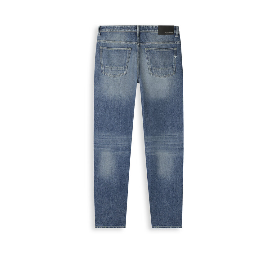 Pure Path Jeans The Chase Loose Fit Denim Mid Blue (W1690)