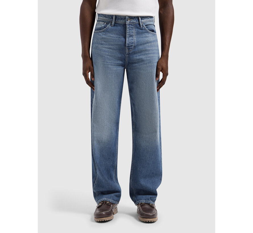 Pure Path Jeans The Chase Loose Fit Denim Mid Blue (W1690)
