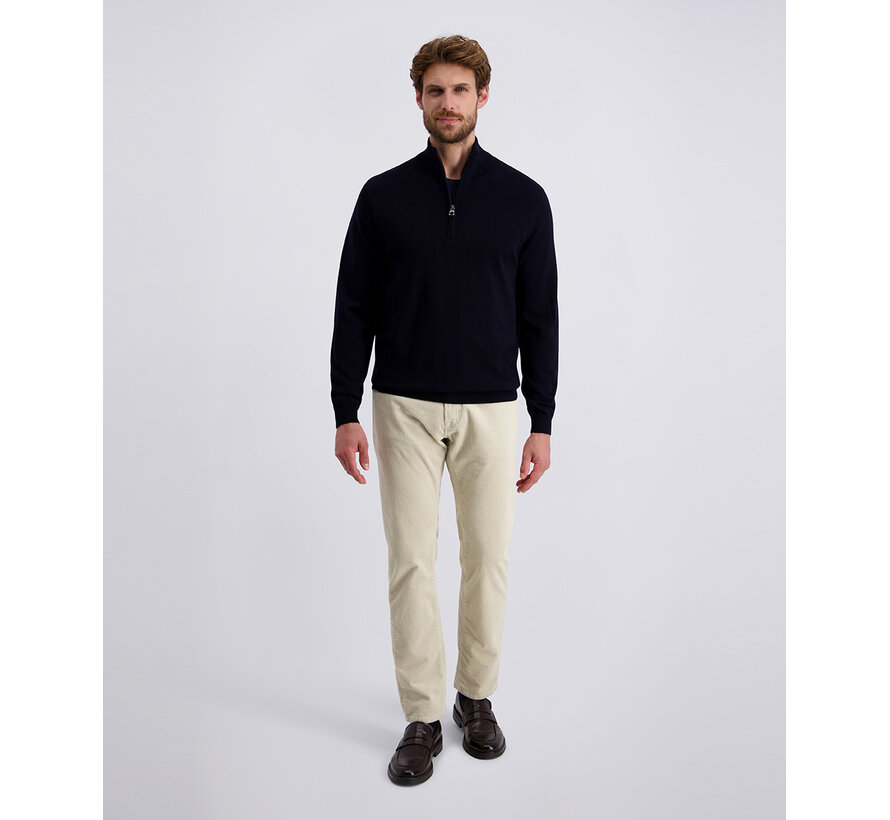 Pierre Cardin Half Zip Trui Wol Marine (50702.5037 - 6000)
