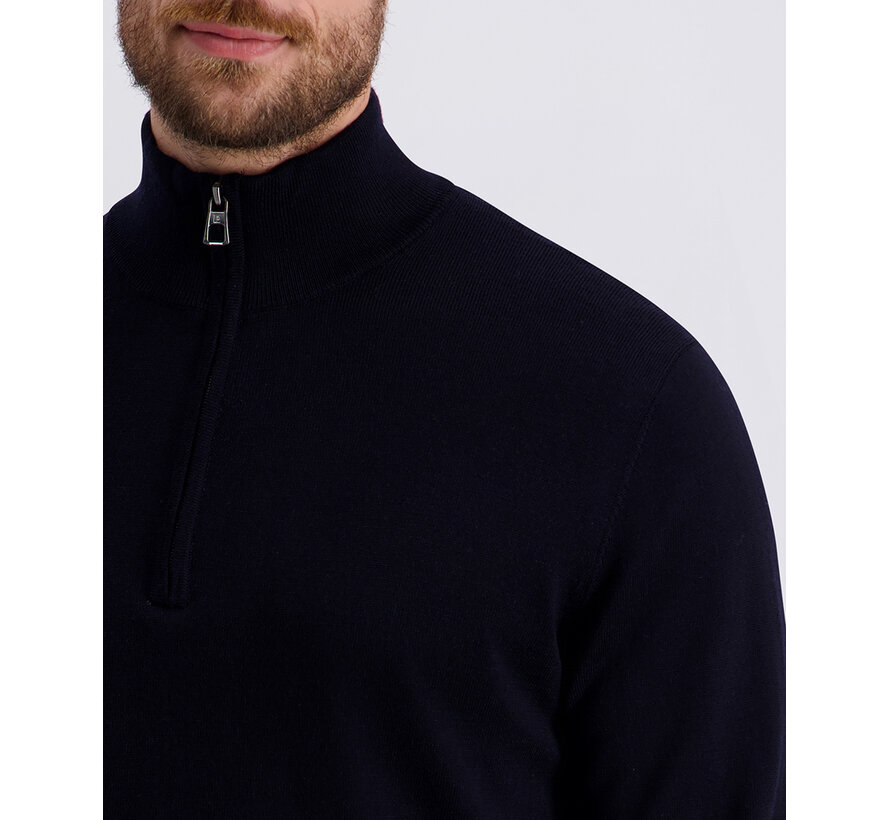 Pierre Cardin Half Zip Trui Wol Marine (50702.5037 - 6000)