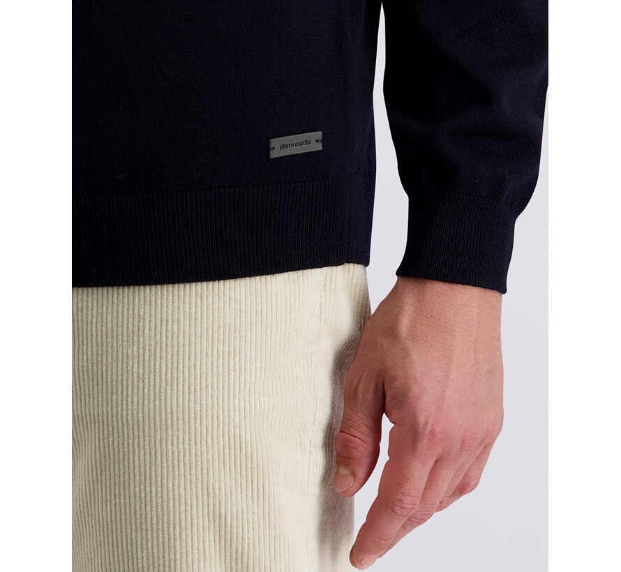 Pierre Cardin Half Zip Trui Wol Marine (50702.5037 - 6000)